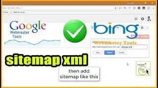 HOW TO SUBMIT SITE TO SEARCH ENGINES LIKE GOOGLE WEBMASTERS AND BING WEBMASTER | WORDPRESS SITEMAP