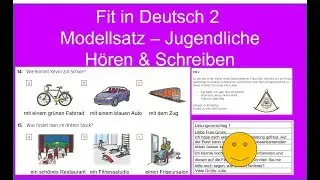 Fit in German 2 Listening & Writing || German Listening Exam A2