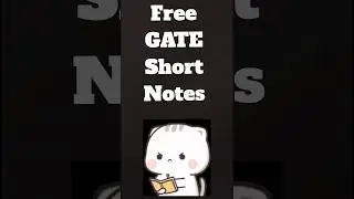 Free GATE Short Notes l #gate2025 #gateexam #gateelectricalengineering #gatepreparation
