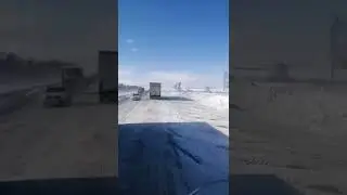 Еду на фуре, ночью, зимой. Утро. Дорога м5.