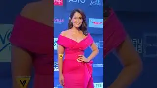 Rashi khanna pink dress at the pink villa style icon pink carpet event|| #bollywood #viral