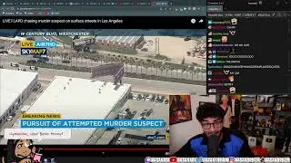 HasanAbi watching a Police chase