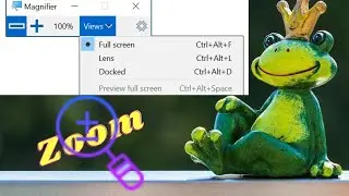 How to zoom in windows 10 (Magnifier Tool).2020.