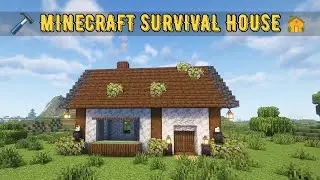 ⚒️ Minecraft : How To Build a Small Survival  House