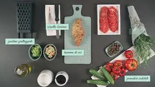 Cornetto Bavarese Lizzi - Ricetta Hummus, zucchine, pomodori e olive