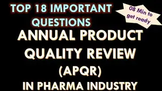 Annual Product Quality review in pharmaceutical industry I APQR in pharmaceutical industry