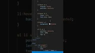 Dropdown Menu in HTML
