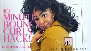 HEADBAND WIG WHERE? | YOU'VE BEEN DOING IT WRONG, SIS! BOUNCY CURLS IN 10 MINUTES | MARIE CASHMERE
