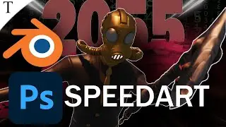 Fortnite 3D Thumbnail Speedart - Blender+Photoshop (#1)