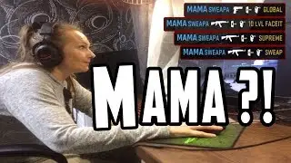 🔥 Мама играет в кс го. Мама играет на паблике. Выпал нож? Взрослый в кс го. Шок контент !!