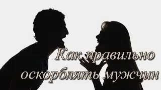 Как правильно оскорблять мужчин. Мой сайт: 