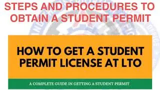 HOW TO GET A STUDENT PERMIT LICENSE AT LTO (With 15 hours Theoritical Driving Course