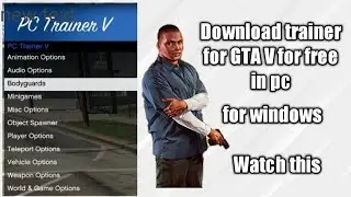 How to download trainer of GTA V for free in PC for windows in Hindi | Techno Yash