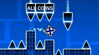 Geometry Dash - Stereo Madness to Time Machine (All Coins)