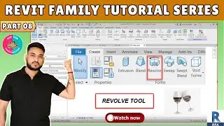 #08 Revit Family Tutorial for Beginners: Revolve Tool Explained!