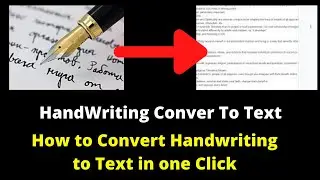 Handwriting Ko Text Me Kaise Badle (handwriting to text Converter google docs And Mobile)