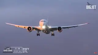 Blustery Arrivals into Sunset at London Heathrow Airport