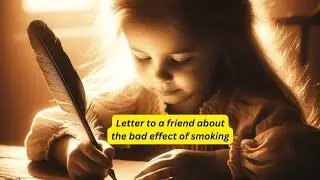 Write a Letter to Your Friend About the Bad Effect of Smoking | Letter Writing in English |