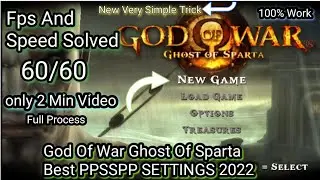 Best ppsspp settings of GOD OF WAR GHOST OF SPARTA | ULTRA SMOOTH | 100% WORKING New Trick 2022