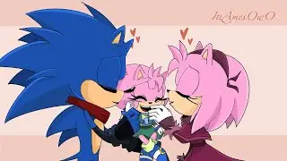 “Mama and Dada hugs” original Boom!Sonamy artwork SPEEDPAINT