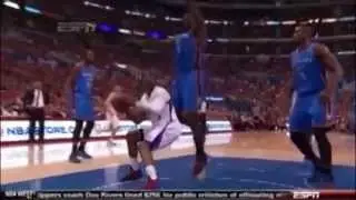 Kendrick Perkins rides Chris Paul like a pony