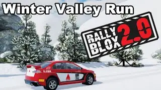 Winter Valley Rally Course Run - Rally Blox 2.0