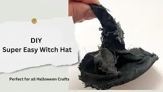 DIY Super Easy Witch Hat: Perfect for Halloween!