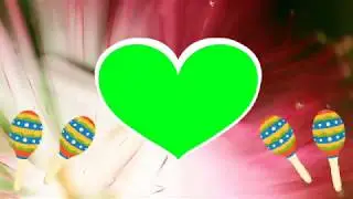 Green screen heart background frame   wedding background effect