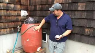 Worm Tea Barrel: Storing your tea