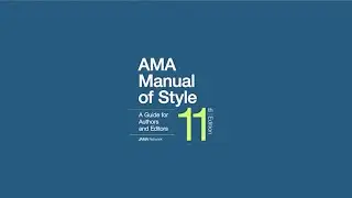 The AMA Manual of Style, 11th Edition