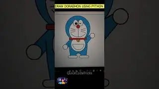 Draw Doraemon using python #doraemon #shorts #python