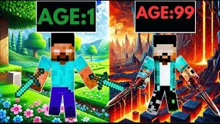 Surviving 99 Years as Herobrine in Minecraft...