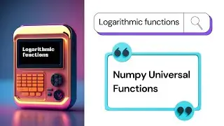 Logarithm functions | Numpy Universal functions