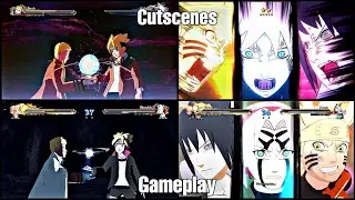 All Jutsus We See In Cutscenes VS When We Use Them | Naruto Ultimate Ninja Storm 4 Road To Boruto