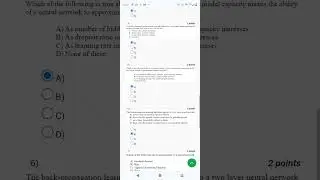 NPTEL WEEK 6 ASSIGNMENT INTRODUCTION TO ML