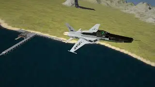 Space Engineers - F-5E Custom Control Surfaces Flight Test (No Gyroscopes)