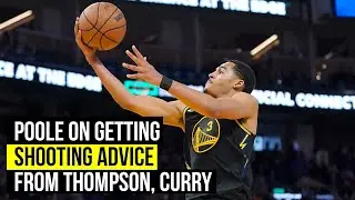 Warriors Jordan Poole on getting advice from two of the greatest shooters of all time
