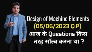 design of machine elements rgpv diploma question paper june 2023 solution