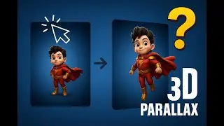 Card Hover Animation From 2D to Fantastic 3D Tilt & Parallax Effect 💥