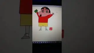 Draw Shinchan Using Python turtle 🐢 । #python #shinchan #pythongraphics #shorts  #shortsfeed
