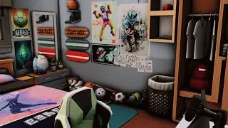 Opposite brothers apartment / Stonestreet Apartment 3 / The Sims 4 - Stop motion speed build (No CC)