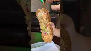 The GROUND BEEF CRUNCH WRAP from Guac time in NYC! 🥩🌮🌯🧀🔥🤤 Count us in every time! 