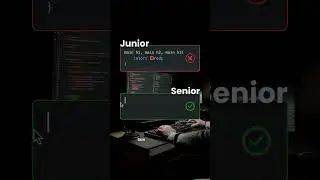 Junior Vs Senior developer ♥️ #webdevelopment #webdesign #programming #coding #html #css #bootstrap