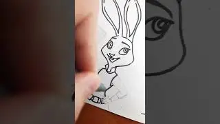 HOW TO DRAW JUDY HOPPS | zootopia | КАК НАРИСОВАТЬ ДЖУДИ ХОПС #Shorts