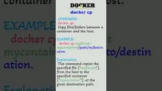 Docker Command -24 | docker cp | DevOps Training | Preethi DevOps