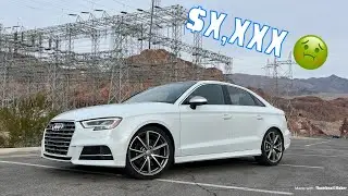 Here's How Much it Cost to Own My Audi S3 For One Year
