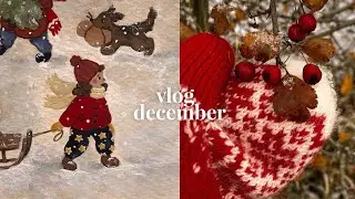 Studio Vlog 44 | Cozy *Draw w/me* Coming Home for Christmas + Winter Wonderland