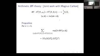 Minhyong Kim | Arithmetic topology and field theory