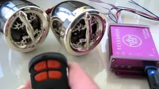 Музыка+сигнализация МР3-Micro SD-USB-FM Радио для Мотоцикла Скутера.