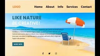 Responsive Landing Page Website using CSS and HTML Only | Responsive Website Using HTML And CSS